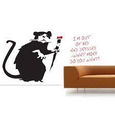 bed rat banksy wall sticker wall stickers
