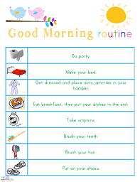 Kids, dad sleep together in bed on pillows under blanket. Kids Morning Bedtime And Ready For School Free Printables