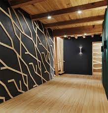 Accent Walls Designed To Look Like Branches