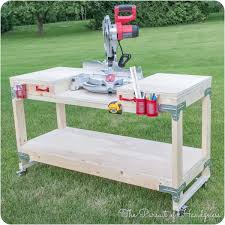 diy miter saw stand featuring the