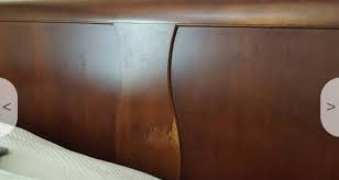 how to fix this wooden sleigh bed frame