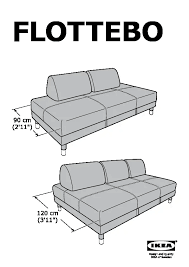 flottebo sleeper sofa with side table