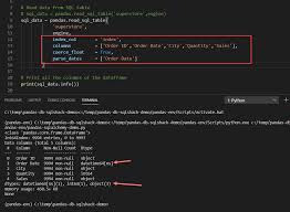 exploring databases in python using pandas