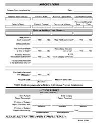 Autopsy Report Template Fill Online Printable Fillable