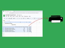 print area in google sheets