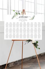 Wedding Seating Chart For 30 Tables Editable Rustic Seating