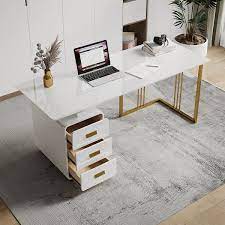 office desk with drawers file cabinet