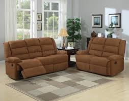 chocolate fabric modern reclining sofa