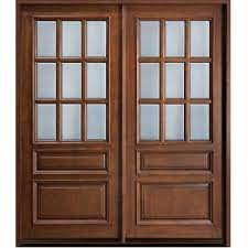 Wooden Door With Glass Panel Save