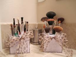 easy makeup brush storage ideas