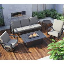 Are there any special values on fire pit patio sets? Homecrest Sutton Patio Set With Breeze Fire Pit Table Hc Sutton Set4
