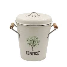 Norpro floral blue/white compost keeper. Kitchen Compost Pail For Kitchen Cou Compost Bin Galvanized Decor Products Manufacturer For Home And Garden
