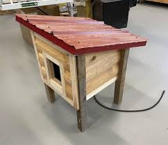 Log Cabin Cat House Free Woodworking