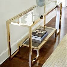 steel frame console table