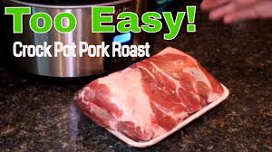 tender pork roast in the crock pot