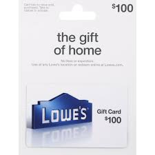 Lowe's gift cards can only be used at lowe's stores or lowes.com, so you should never be asked to pay a bill or fine with gift cards. Lowes Gift Card 100 Gift Cards Dave S Supermarket