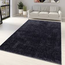 rug for living room anthracite plain