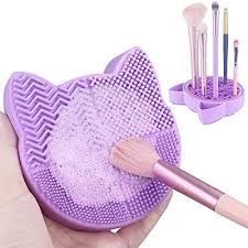 2 in 1 design makeup brush cleaning mat