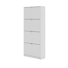 white wood shoe storage cabinet