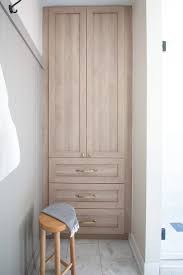 how to diy a built in linen cabinet