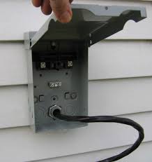 Central air conditioner condensing units make a starting noise and then hum through their cycles, often making a clicking noise when shutting down. Ac Disconnect Box Flush With Clapboard Siding Home Improvement Stack Exchange