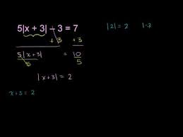 absolute value equations with extra