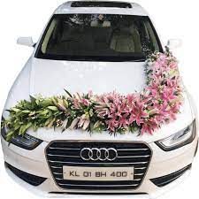 flowers for wedding car decoration