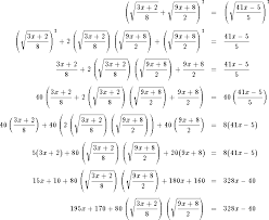Equations Containing Variables Under