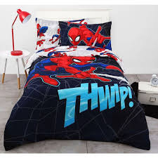 Spider Man Flying Web Quilt Cover Set
