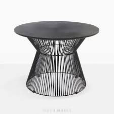Deco Round Side Table Black Sand