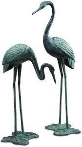 Birds Cranes Sculptures Statues