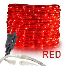 Red Led Rope Lights 10 25 50 100