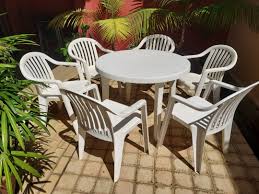 outdoor patio table and chairs white