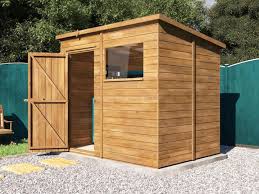 8x8 dads heavy duty pent shed flat