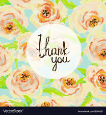Thank You Card Floral Pastel Background