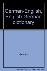 german english dictionary by geddes