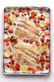 terranean baked trout with olives