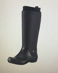 Crocs Women Rainfloe Boot Size 5 W Black Ebay