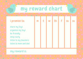 Orange Polka Dot Bird Cute Toddler Reward Chart Templates