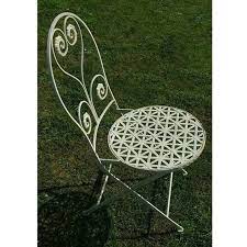 White Metal Garden Chair