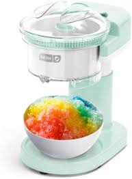 After inserting the ice, you can use a foot pedal to shave the ice and let the shaved ice pour into. Amazon Com Dash Dsim100gbaq02 Shaved Ice Maker Slushie Machine With Stainless Steel Blades For Snow Cone Margarita Frozen Cocktails Organic Sugar Free Flavored Healthy Snacks For Kids Adults Aqua Kitchen