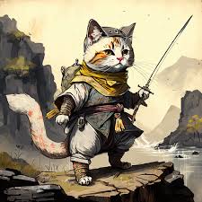 Amazon.com: Painting by Numbers Canvas,Cat Cartoon Swordsman  Warrior,Creative Hand Drawing,DIY Paint by Number for Adults,Easy to  Color,with A Full Set of Paint and Brushes,40x50cm