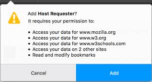 permissions firefox extension
