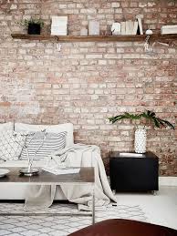 With white paint, the brick wall can go everywhere. 77 Cool Living Rooms With Brick Walls Digsdigs