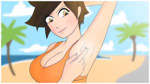 Giantess Tracer at the Beach (Animation) - YouTube