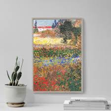 Vincent Van Gogh Flower Garden 1888 Art