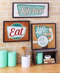 Retro Kitchen Wall Signs Retro