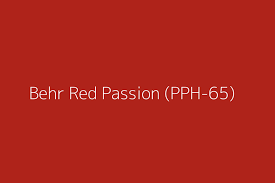 Behr Red Passion Pph 65 Color Hex Code