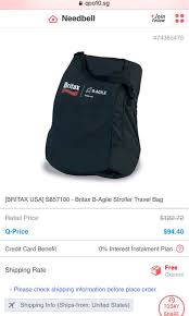 Britax B Agile Stroller Travel Bag
