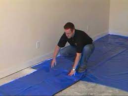 I was at home depot looking for vapor barriers and molding and saw pergo's. How To Install The Moisture Barrier Over Concrete Subfloor Youtube